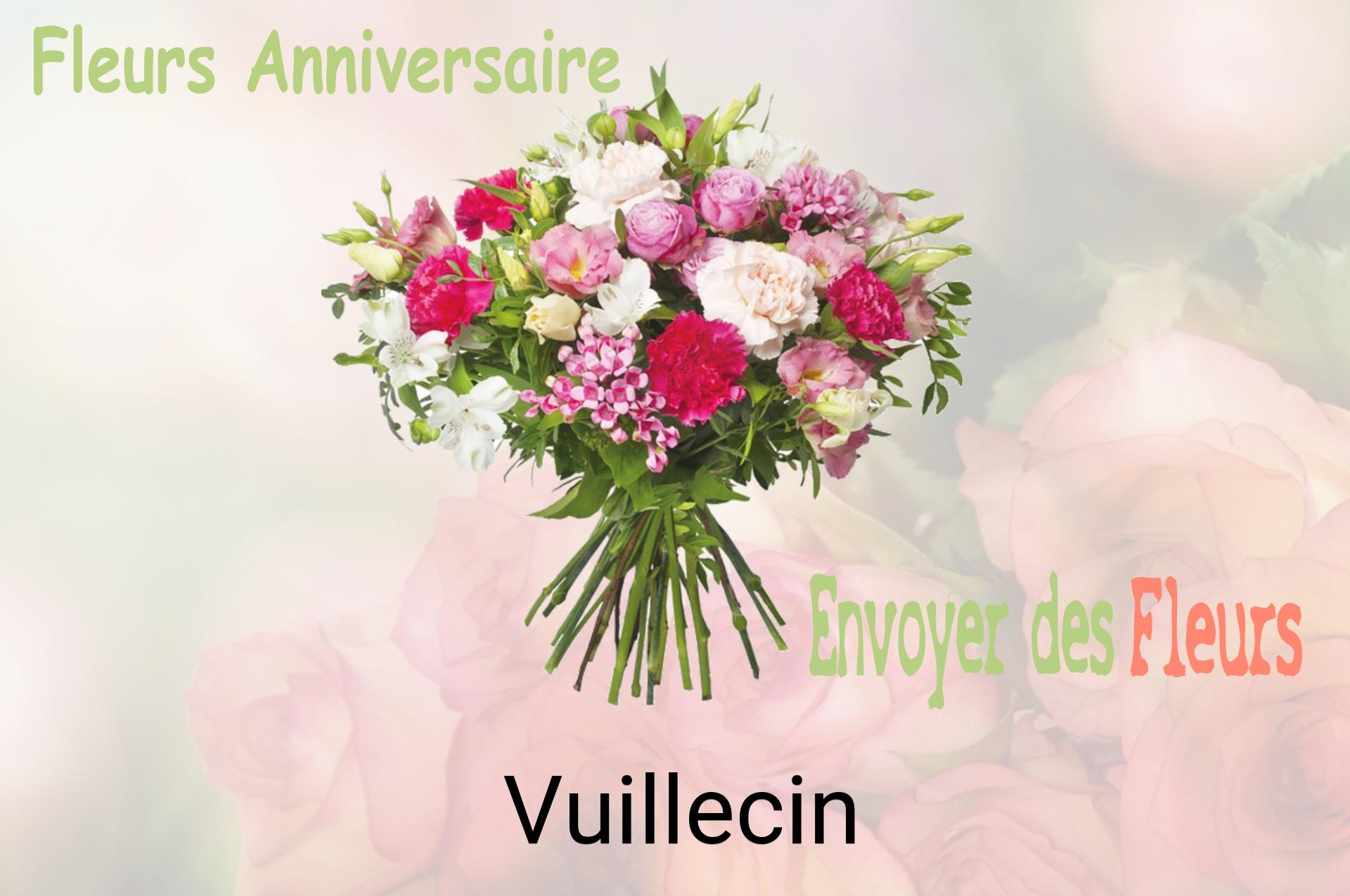 Bouquet de fleurs d’anniversaire livré à Vuillecin